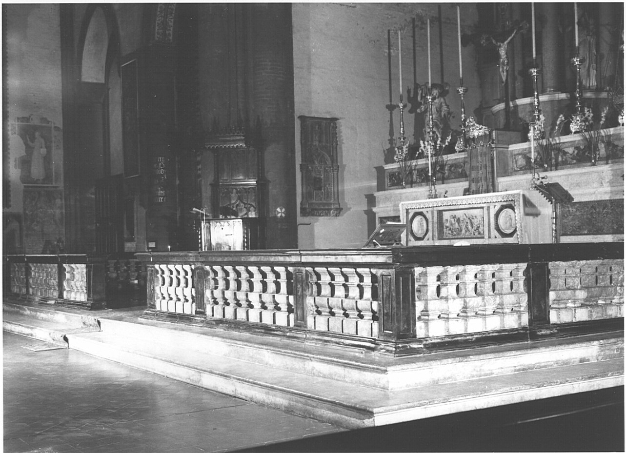 balaustrata del coro, opera isolata - bottega lombarda (sec. XIX)