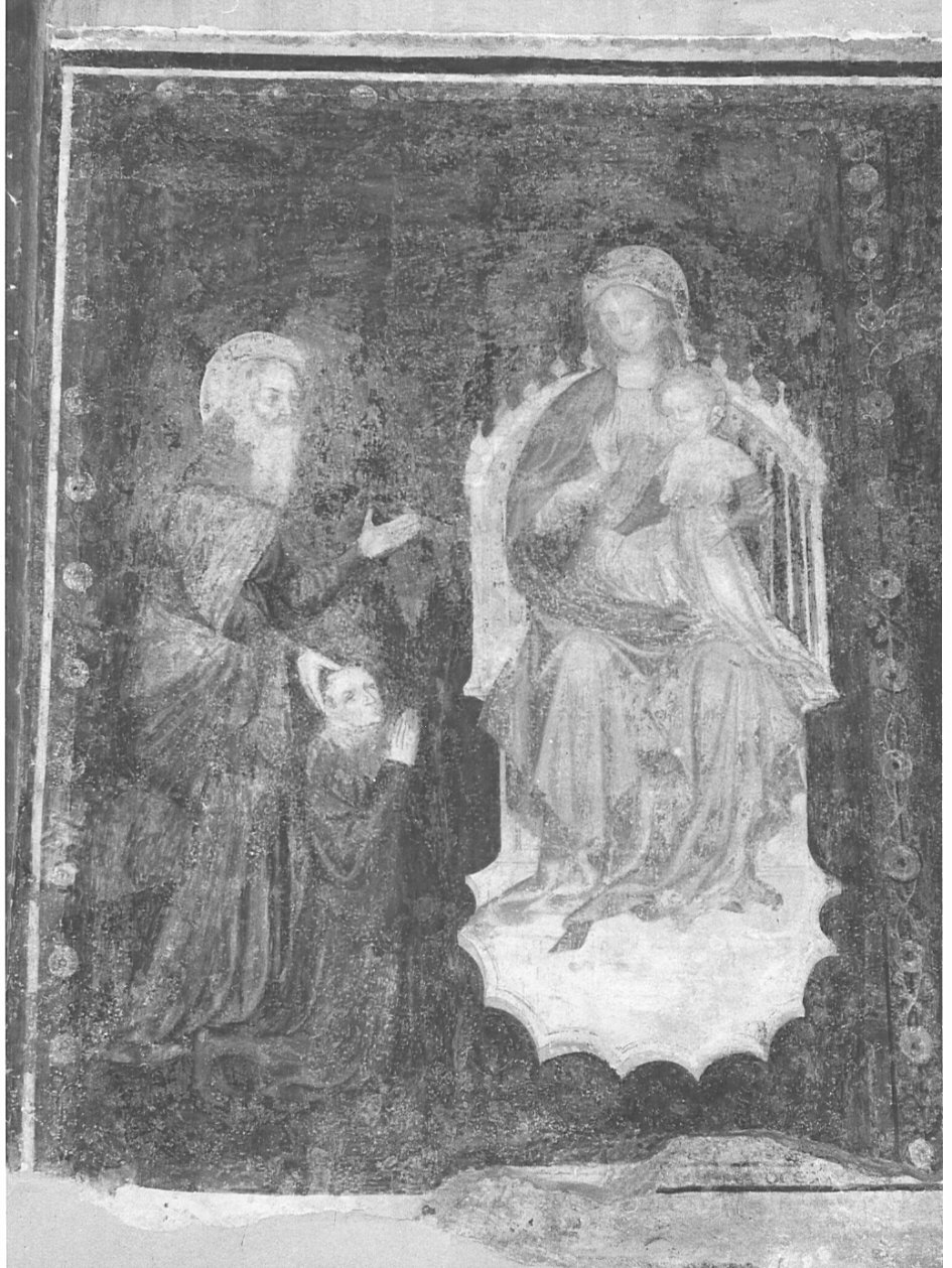 Madonna in trono con Bambino e Santi (dipinto, opera isolata) - ambito lombardo (inizio sec. XV)