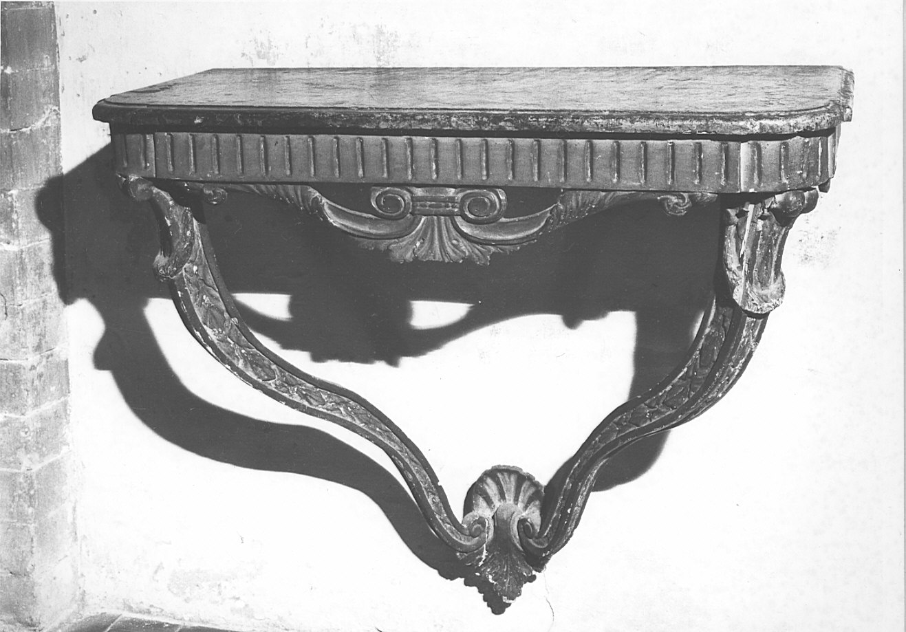 mensola - a voluta, opera isolata - bottega lombarda (prima metà sec. XVIII)