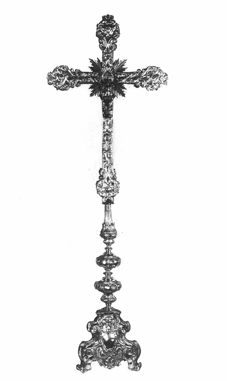 croce d'altare, opera isolata - bottega lombarda (sec. XVIII)