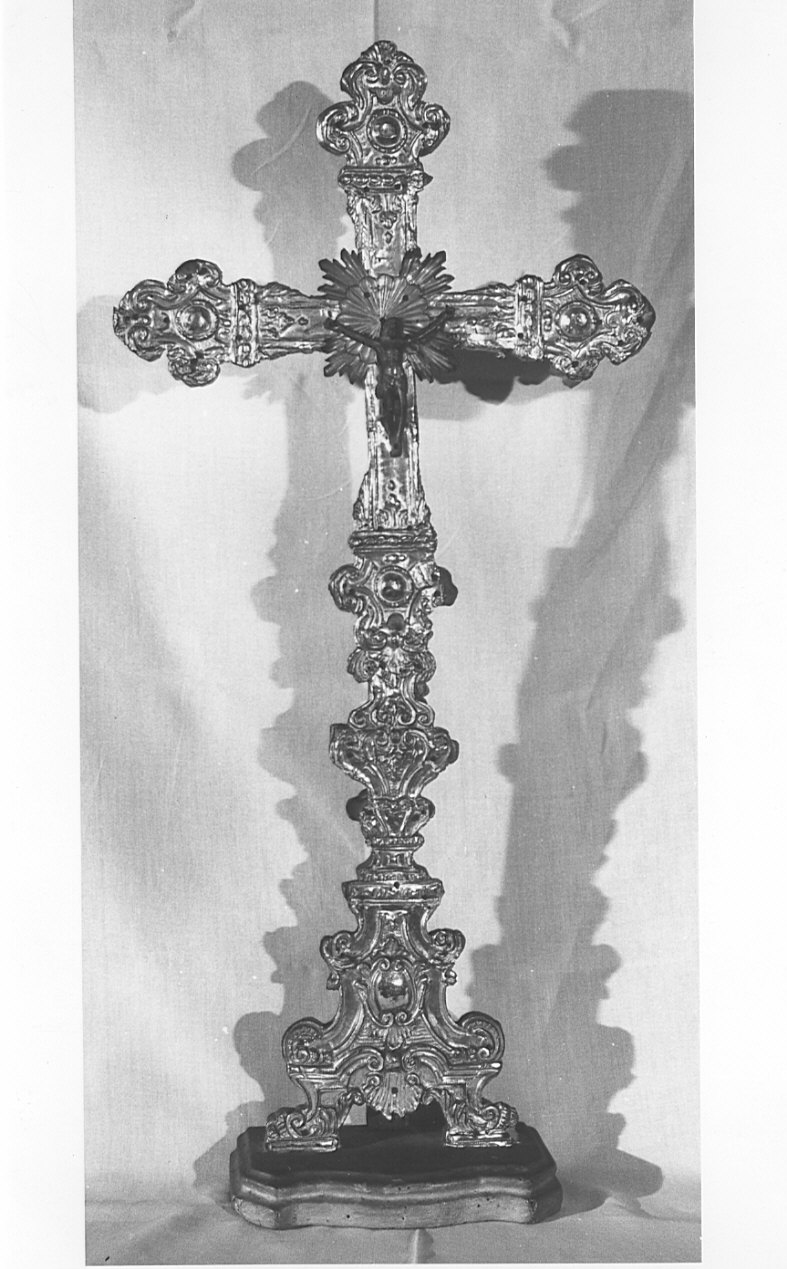 croce d'altare, opera isolata - bottega lombarda (sec. XVIII)