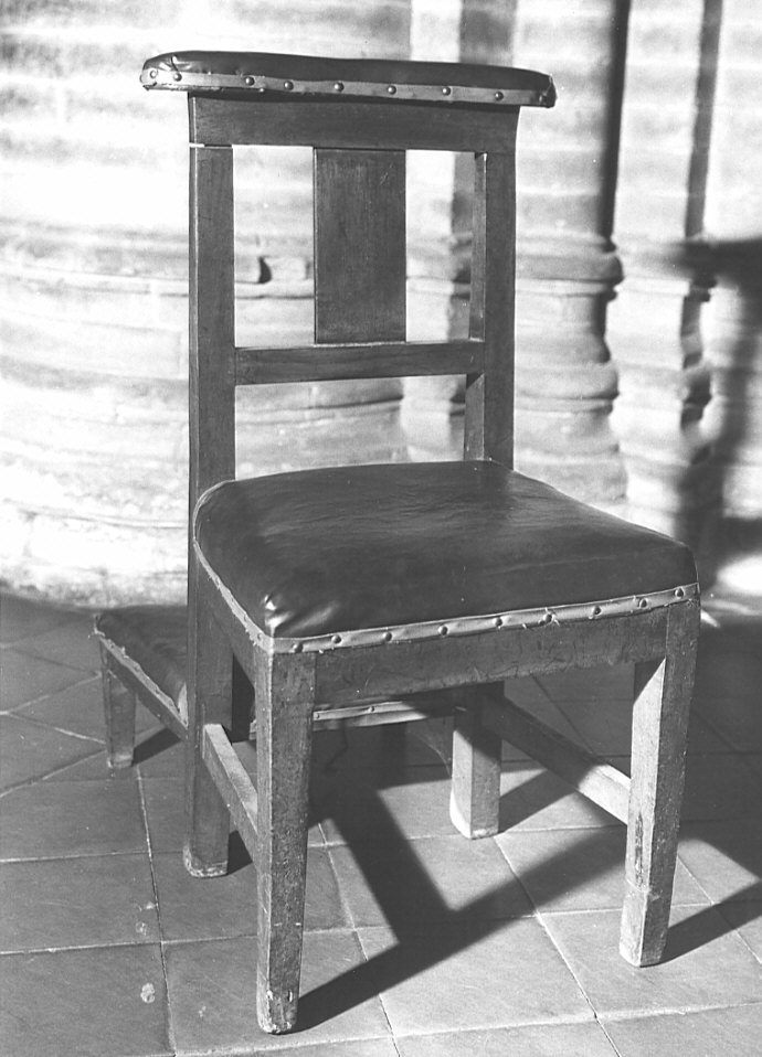 sedia con inginocchiatoio, opera isolata - bottega lombarda (seconda metà sec. XIX)