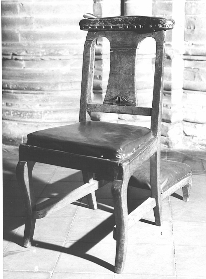 sedia con inginocchiatoio, opera isolata - bottega lombarda (prima metà sec. XIX)