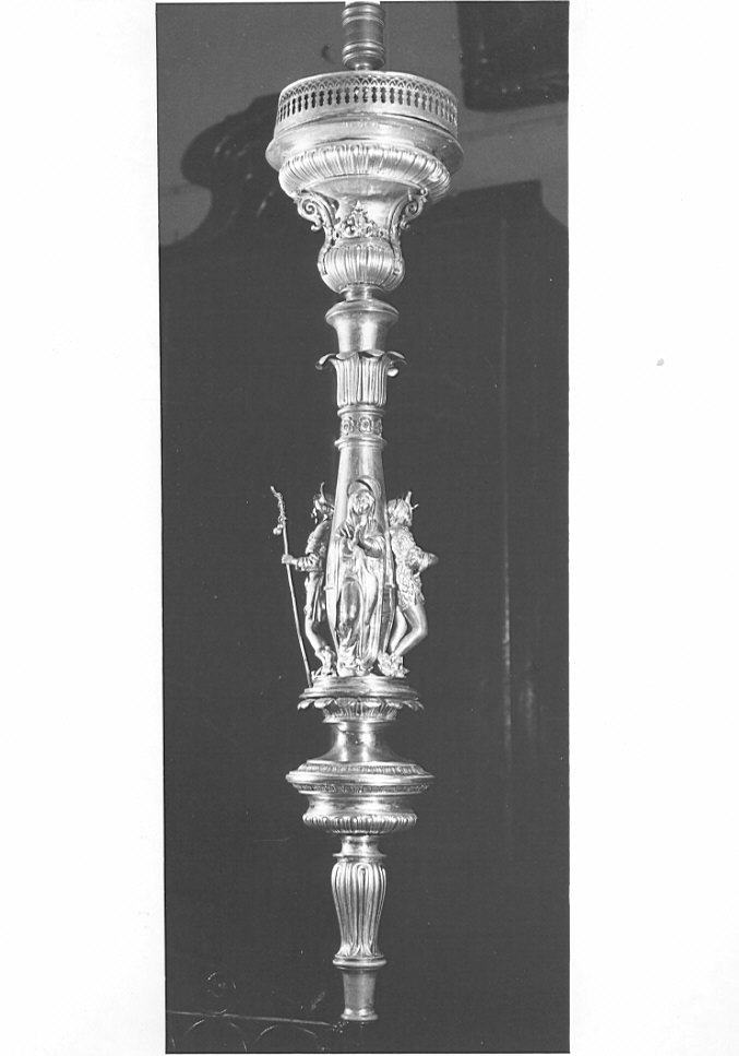 cero processionale, coppia - bottega lombarda (sec. XIX)