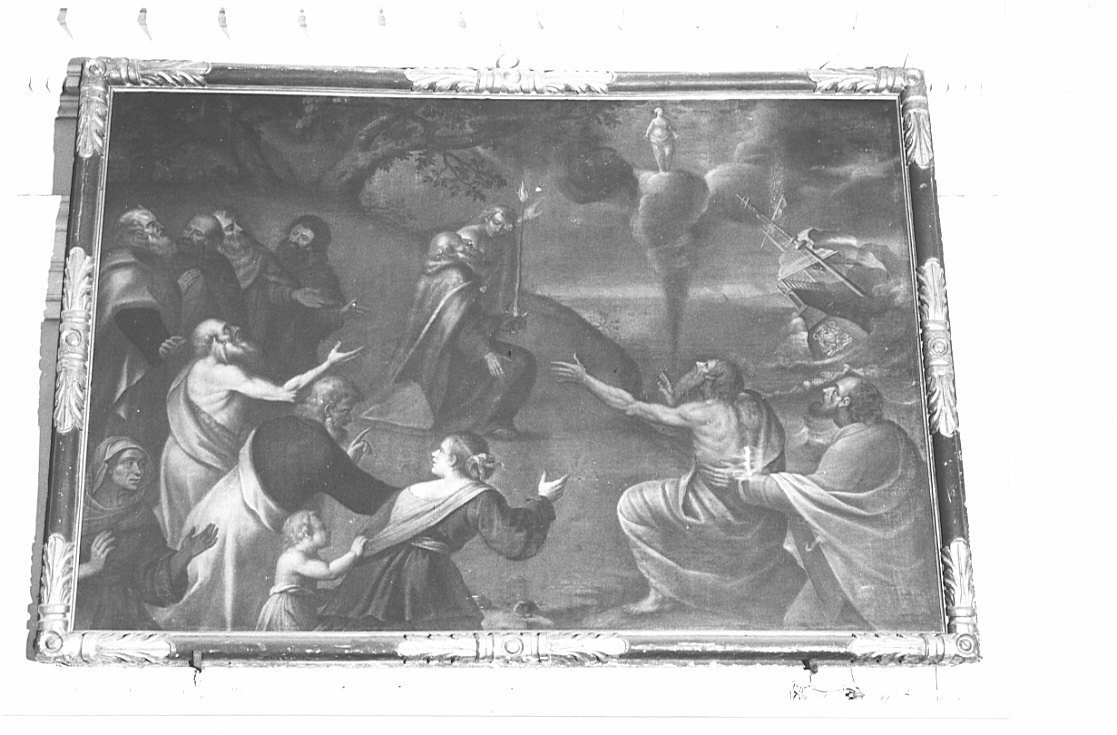 Eliaha ha la premonizione della Vergine (dipinto, opera isolata) - ambito pavese (sec. XVII)