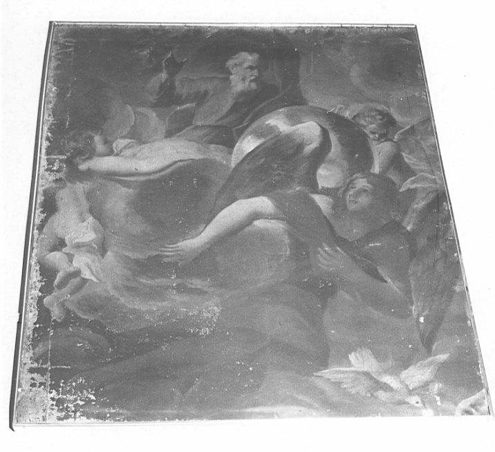 Dio Padre e angeli (dipinto, frammento) - ambito pavese (seconda metà sec. XVII)