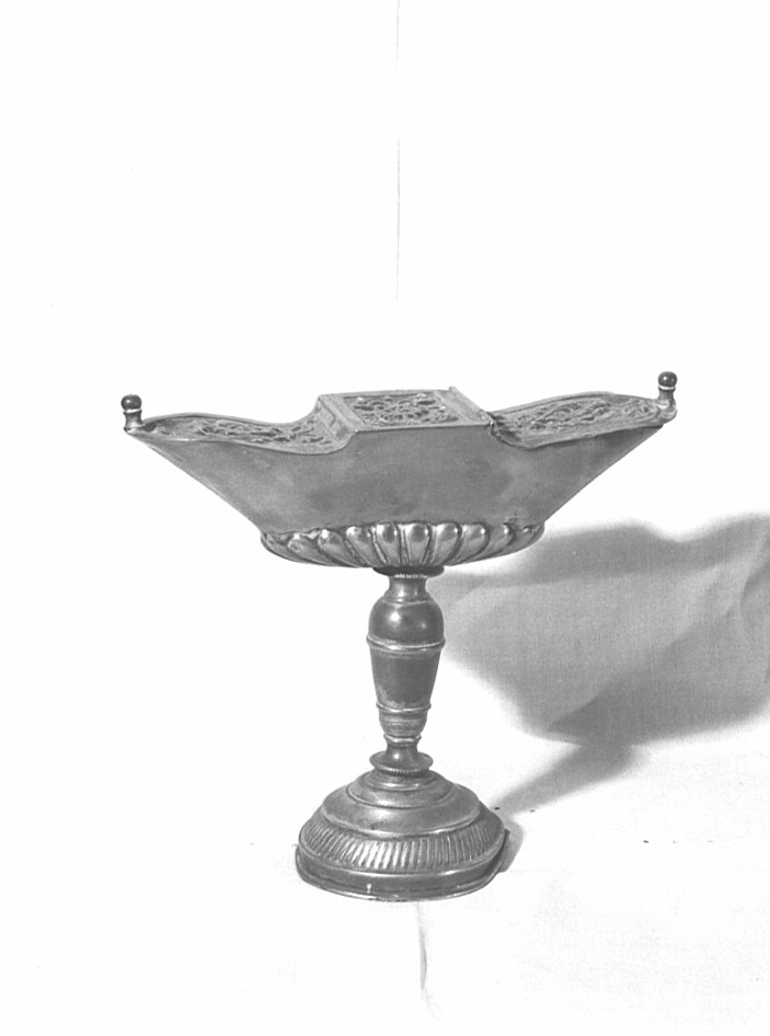 navicella portaincenso, opera isolata - bottega lombarda (fine sec. XIX)