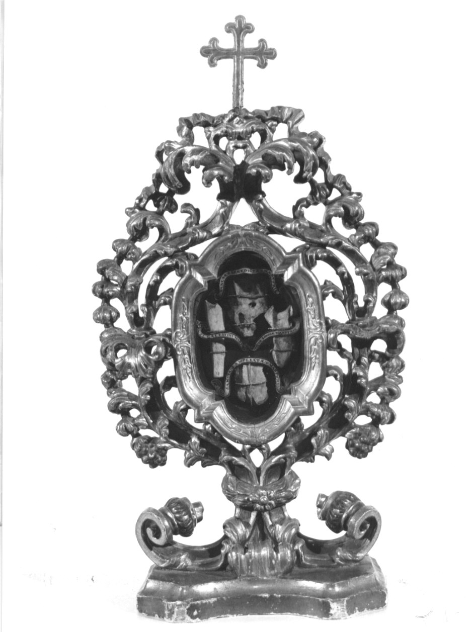 reliquiario - a ostensorio, opera isolata - bottega lombarda (prima metà sec. XVIII)