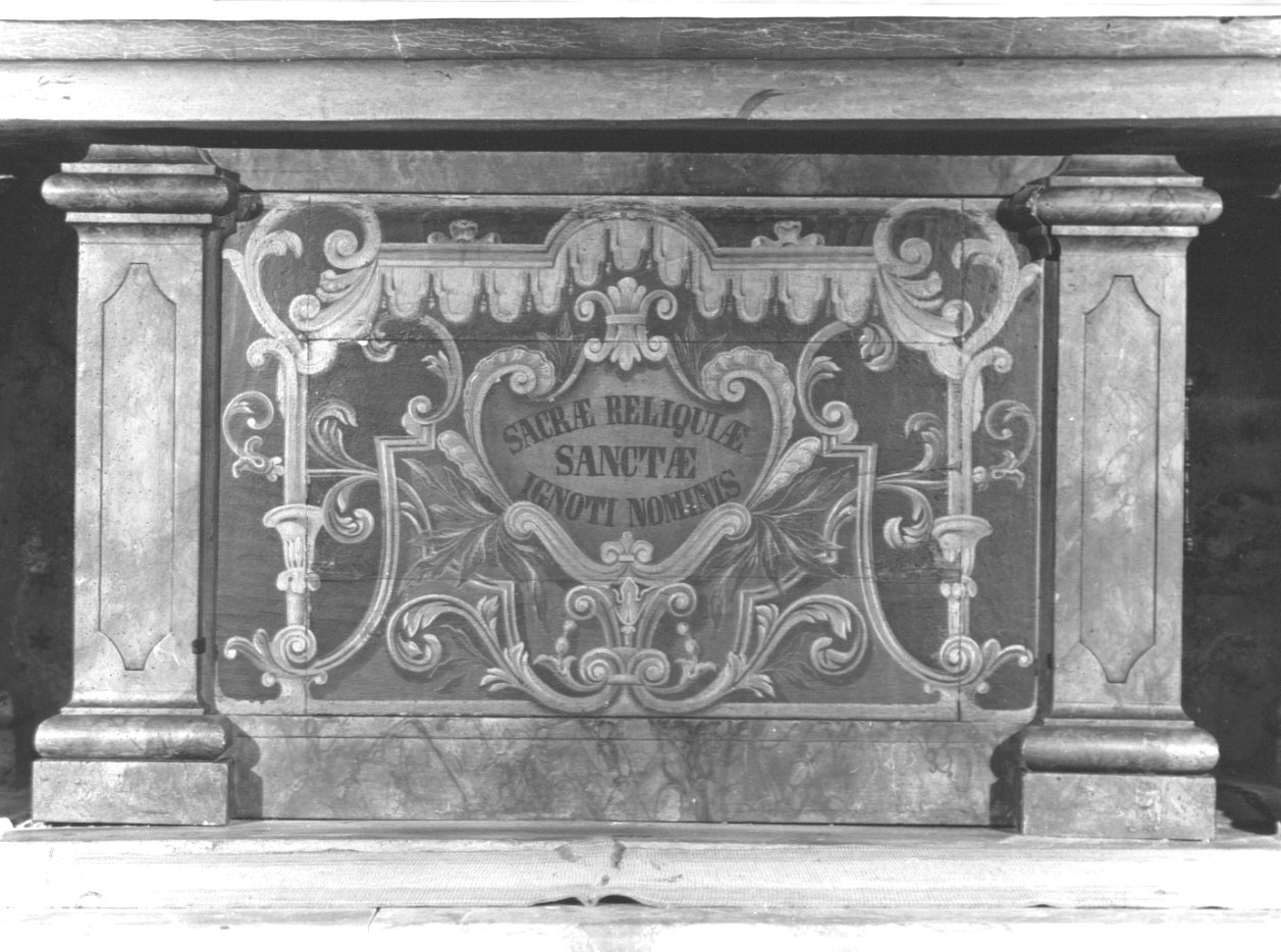 paliotto, elemento d'insieme - ambito lombardo (prima metà sec. XVIII)