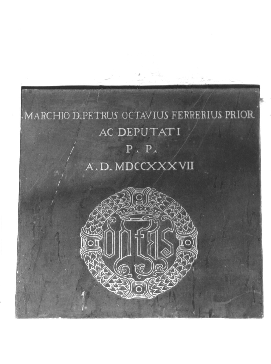 lapide commemorativa, opera isolata - ambito lombardo (sec. XVIII)