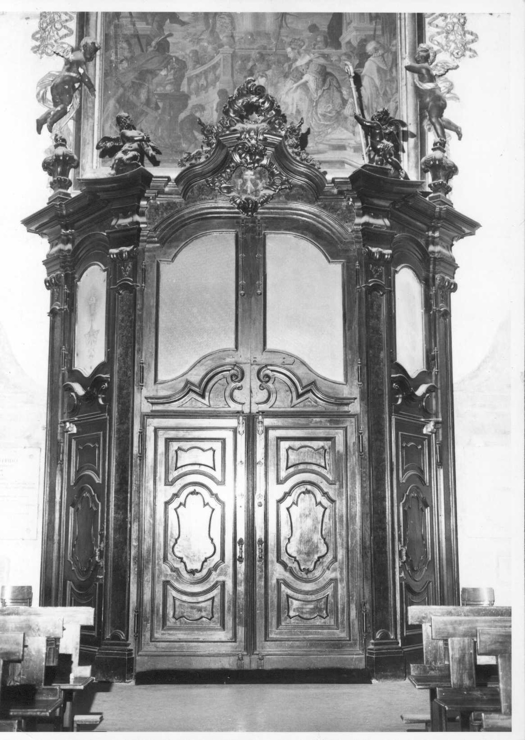 bussola d'ingresso, opera isolata - ambito lombardo (sec. XVIII)