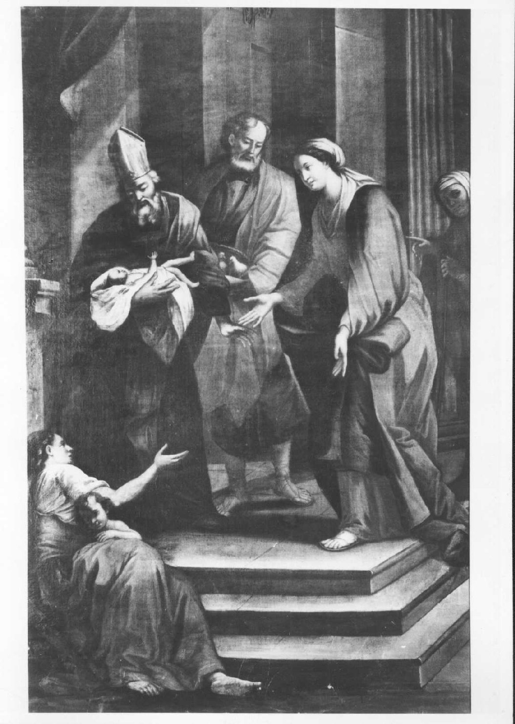 presentazione di Gesù al tempio (dipinto) - ambito pavese (inizio sec. XVII)