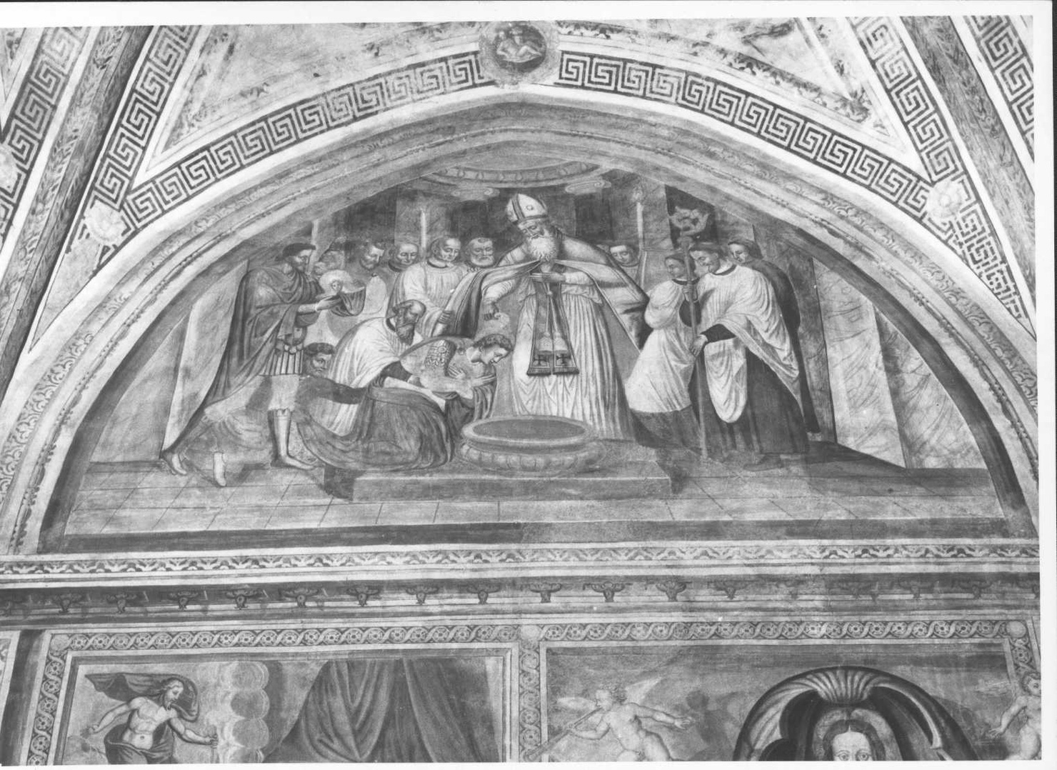 Battesimo di San Martino (dipinto, elemento d'insieme) - ambito pavese (prima metà sec. XVI)