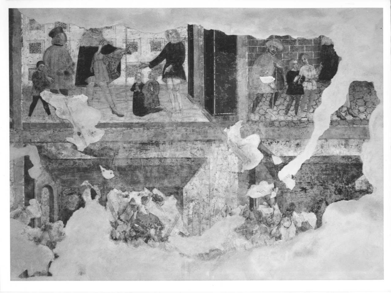 episodio della vita di San Rocco (dipinto, ciclo) - ambito lombardo (seconda metà sec. XV)
