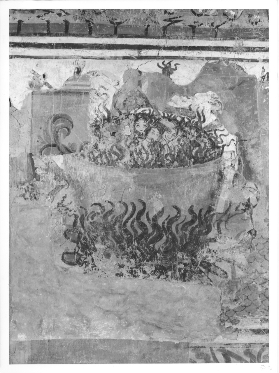 Giudizio universale: inferno (dipinto, elemento d'insieme) - ambito lombardo (prima metà sec. XV)