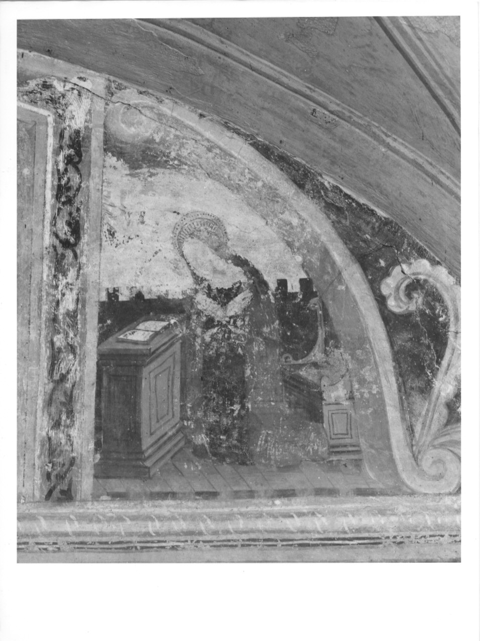 Annunciazione, Vergine Maria (dipinto, elemento d'insieme) - ambito lombardo (prima metà sec. XVI)
