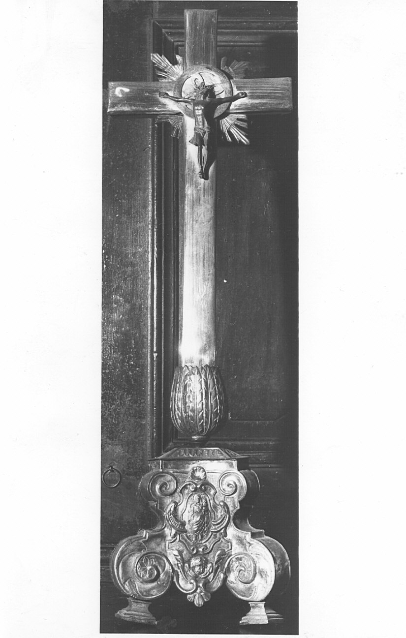 croce d'altare, opera isolata - bottega lombarda (sec. XIX)