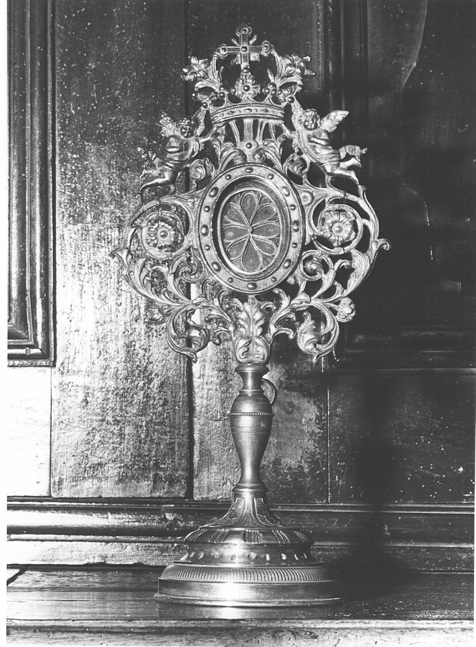 reliquiario - a ostensorio, opera isolata - bottega lombarda (sec. XIX)