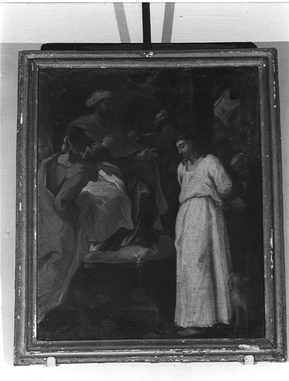 stazione I: Gesù condannato a morte (dipinto, elemento d'insieme) - ambito lombardo, ambito veneto (sec. XVIII)