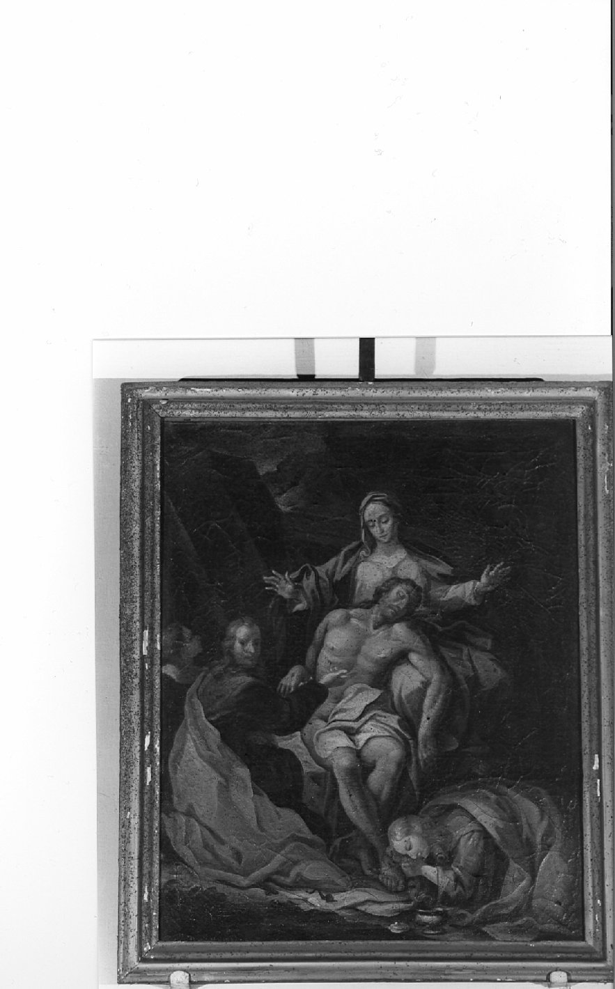 stazione XIII: Gesù deposto dalla croce (dipinto, elemento d'insieme) - ambito lombardo, ambito veneto (sec. XVIII)