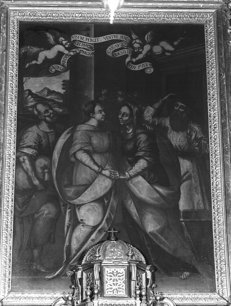 visitazione (dipinto) di Marni Carlo (seconda metà sec. XVII)