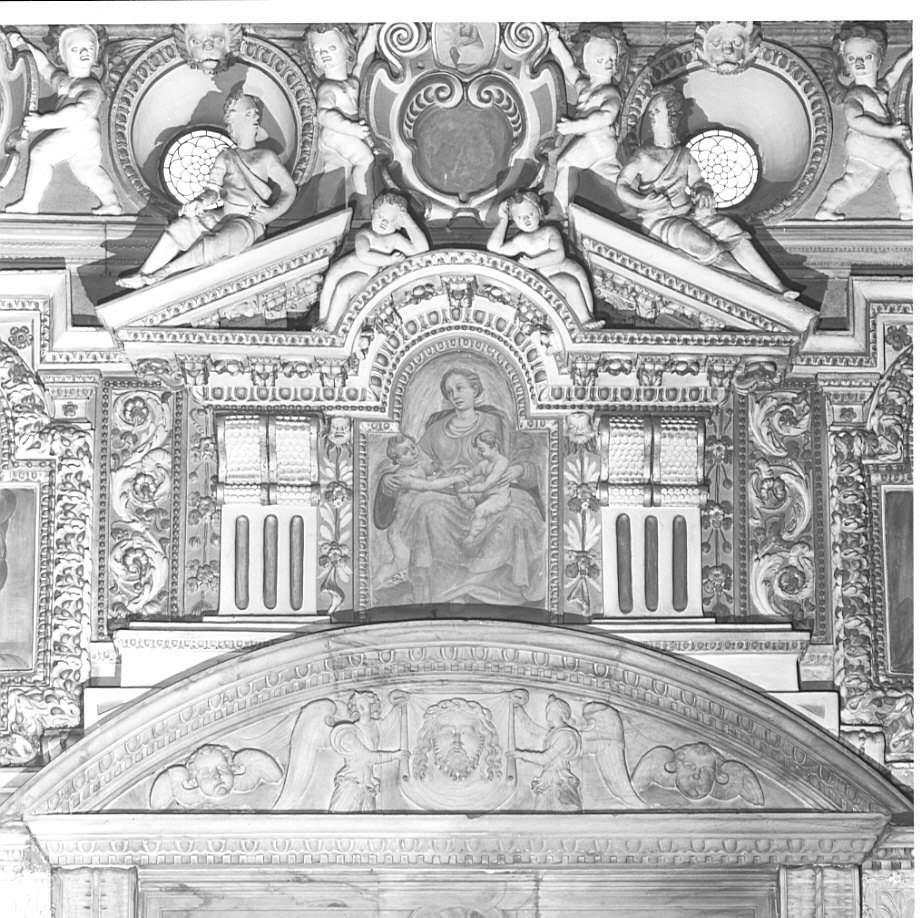 motivi decorativi vegetali con putti alati (decorazione plastica) di Fontana Francesco, Bianchi Giuseppe, Borseri Martino, Bianchi Pompeo (secc. XVI/ XVII)