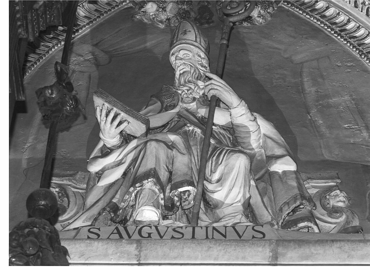 Sant'Agostino D'Ippona (rilievo) di Bianchi Giuseppe, Borseri Martino, Fontana Giuseppe, Bianchi Pompeo (secc. XVI/ XVII)
