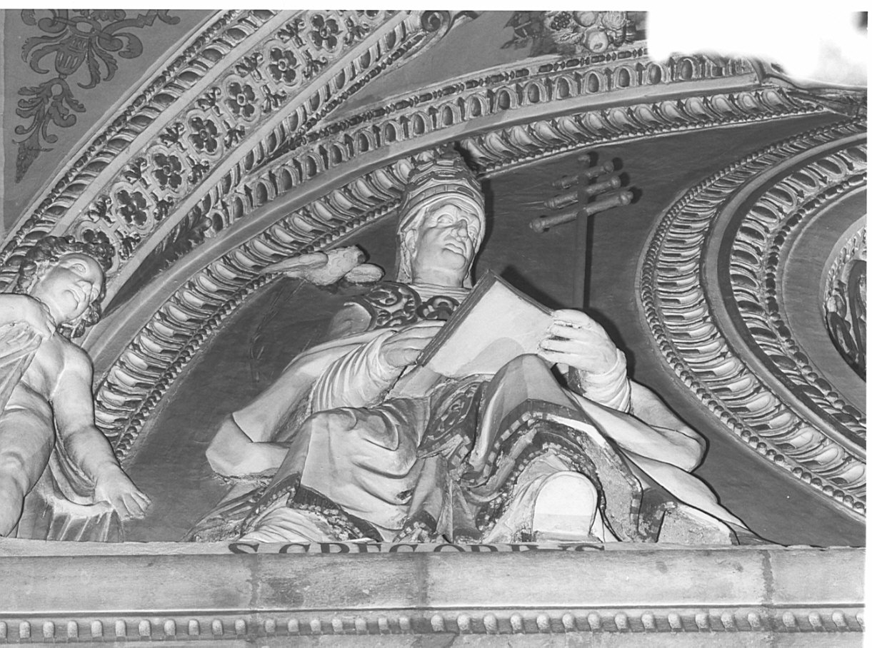 San Gregorio Magno (rilievo) di Bianchi Giuseppe, Borseri Martino, Fontana Giuseppe, Bianchi Pompeo (secc. XVI/ XVII)