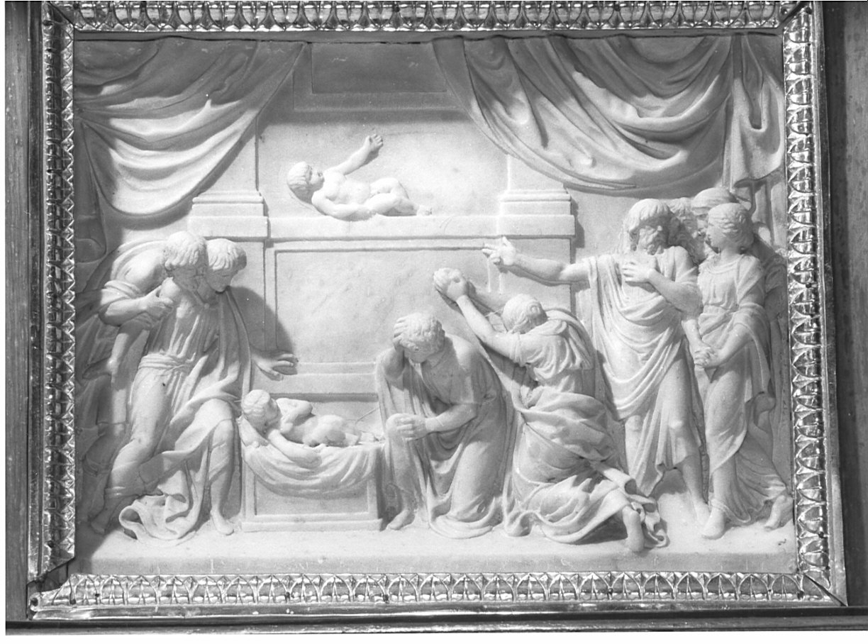 Fanciulli resuscitati per grazia della Madonna di Tirano (formella) di Longhi Gabriele (sec. XIX)