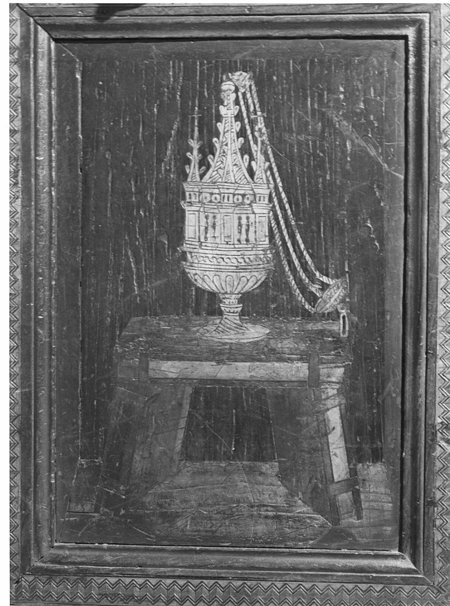 turibolo (decorazione a intarsio) - ambito lombardo (sec. XVI)