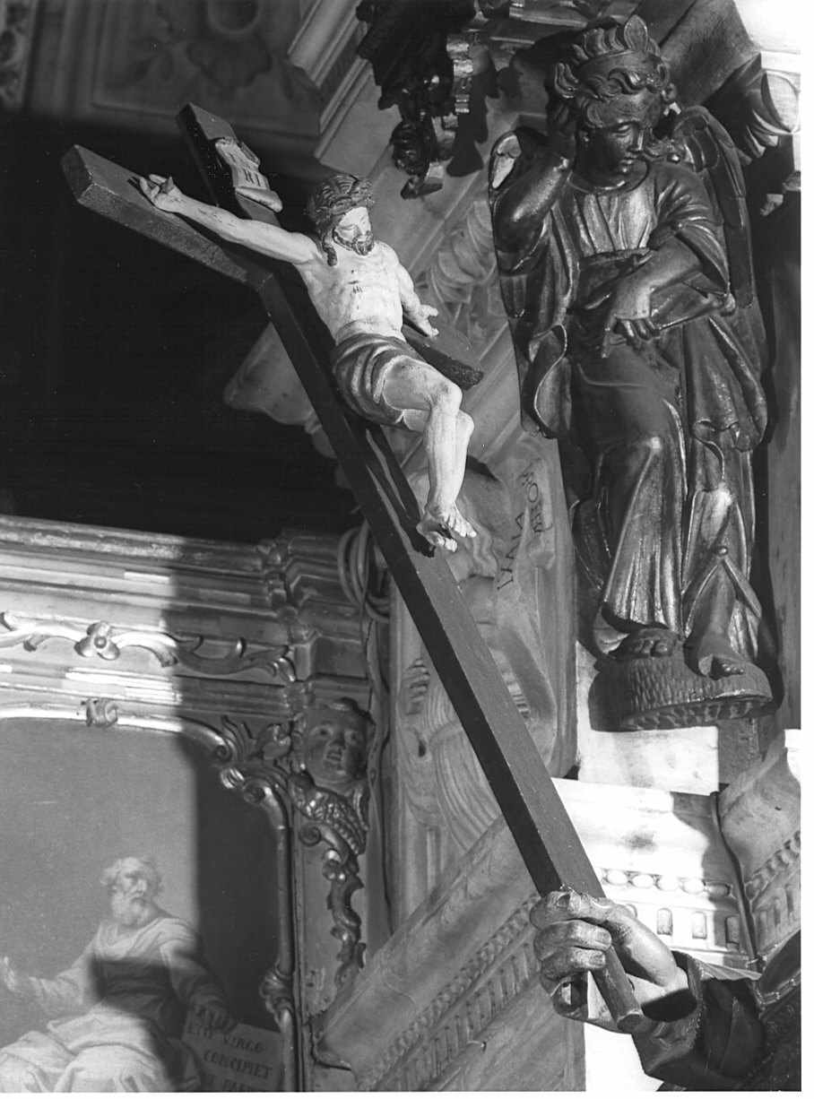 Cristo crocifisso (crocifisso) - ambito italiano (prima metà sec. XVII, sec. XX)