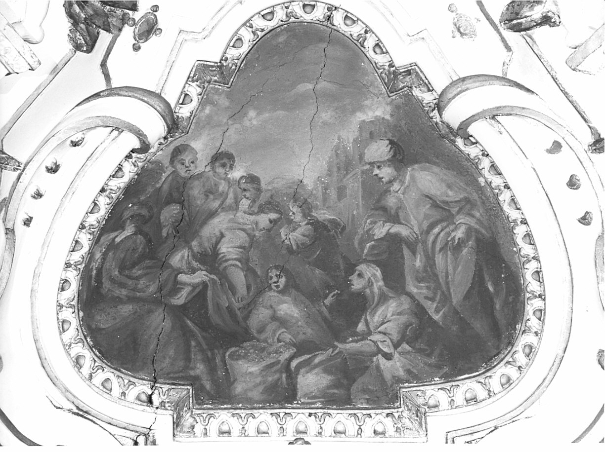 raccolta della manna (dipinto) - ambito lombardo (sec. XVII)