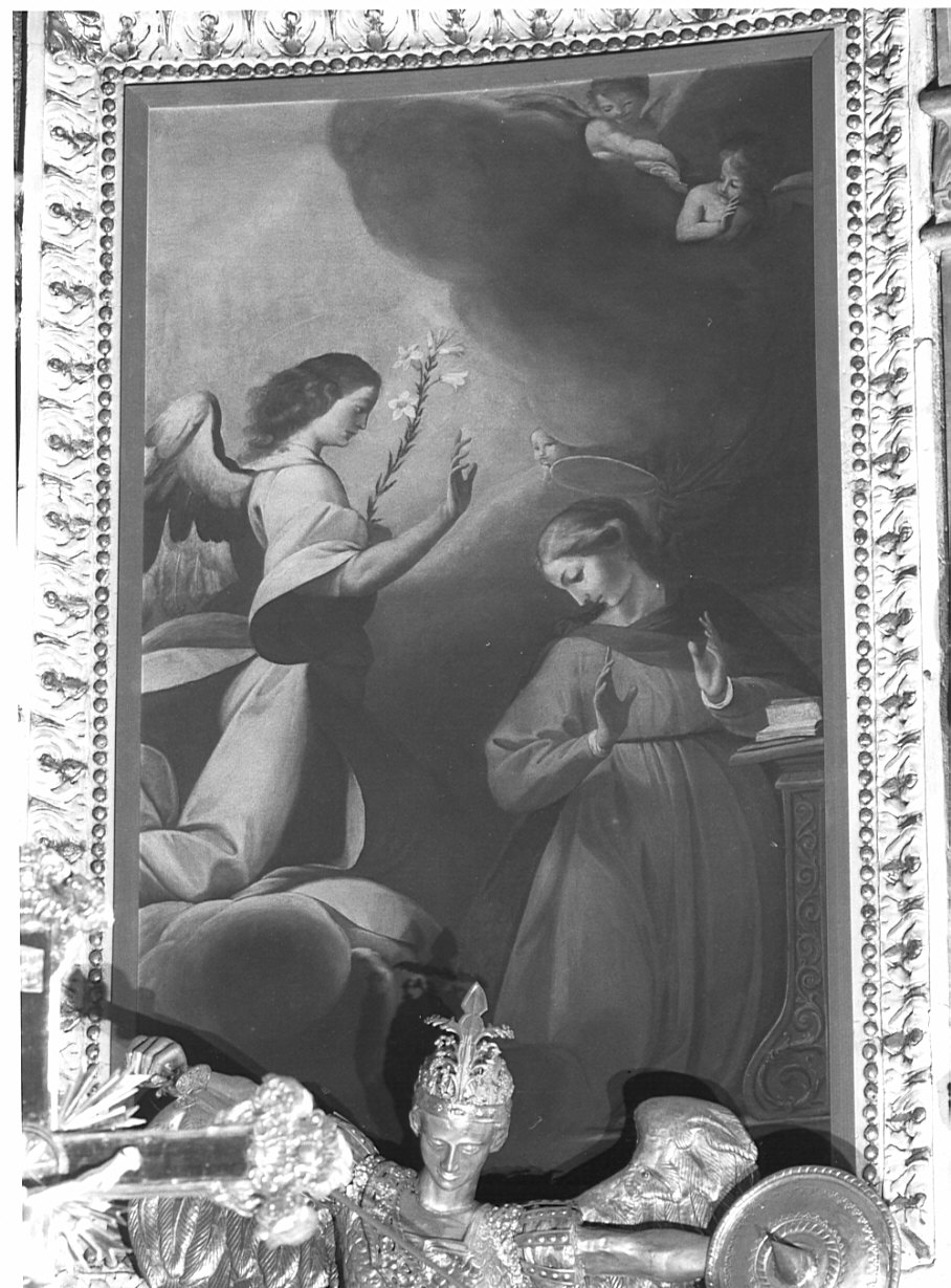 Annunciazione (dipinto) di Recchi Giovanni Battista (sec. XVII)