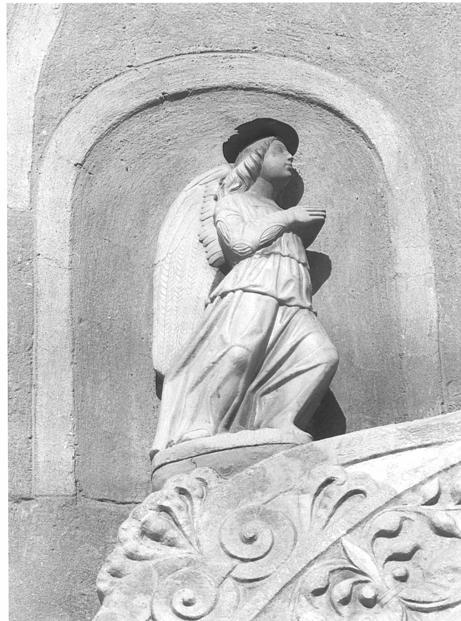 angelo (scultura) di Rodari Bernardino (scuola) (inizio sec. XVI)