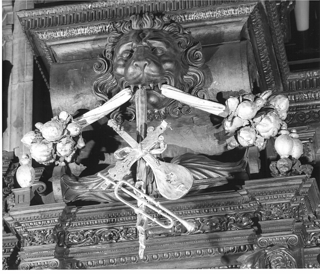 mascherone (rilievo) di Bulgarini Giuseppe (sec. XVII)