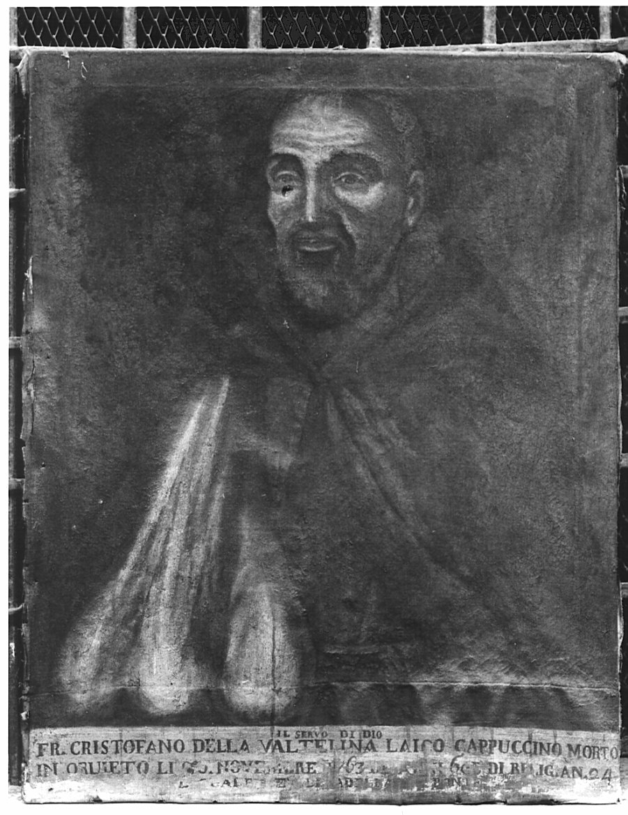 ritratto del frate capuccino Cristofano Padella di Ponte (dipinto) - ambito lombardo (sec. XVIII)