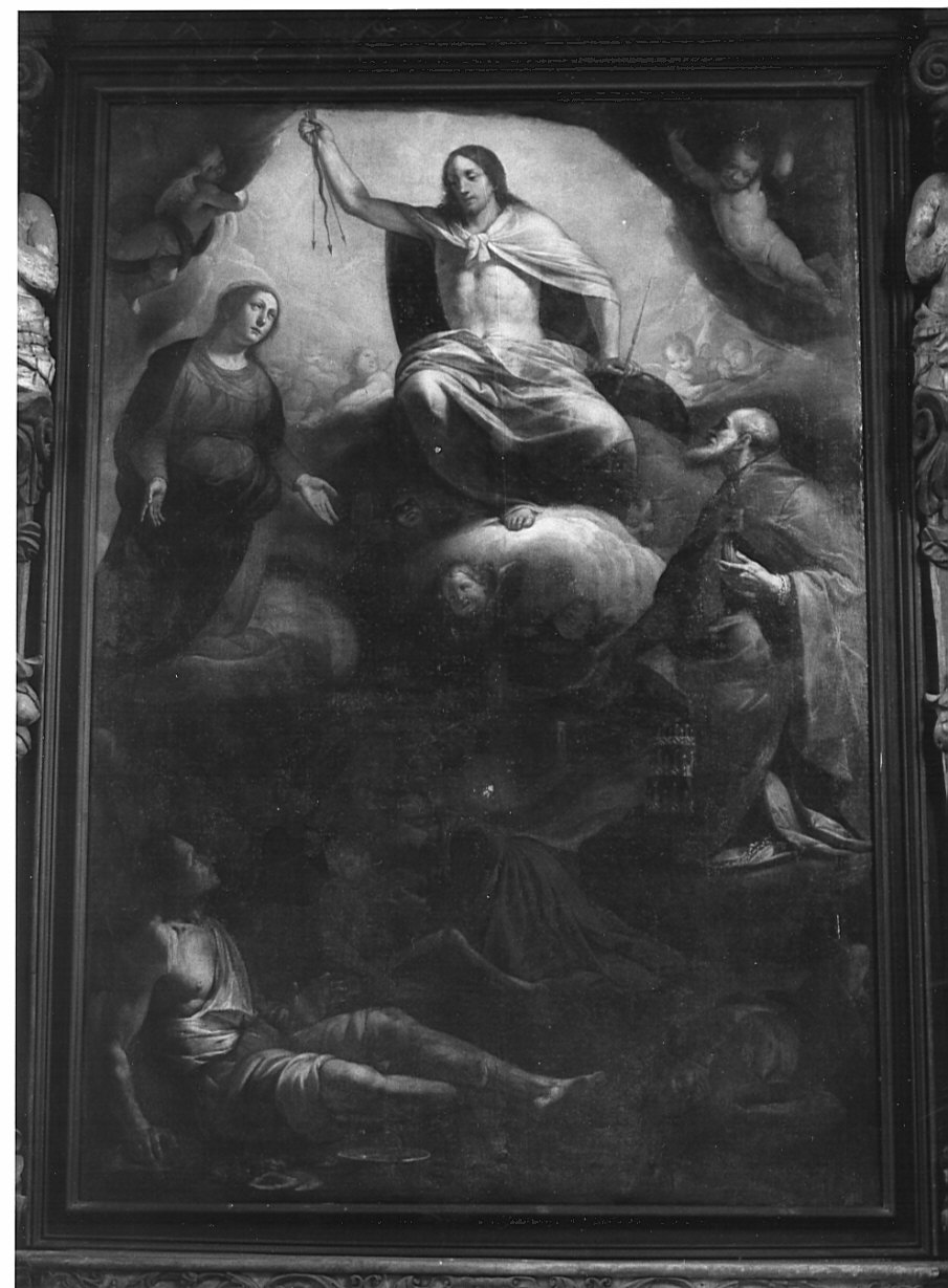 Cristo giudice con anime di appestati (dipinto) di Recchi Giovanni Battista (sec. XVII)