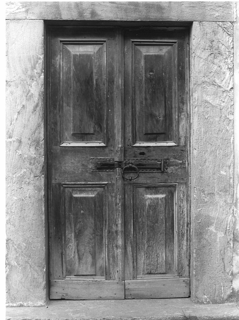 porta - a due battenti - ambito valtellinese (sec. XVIII)