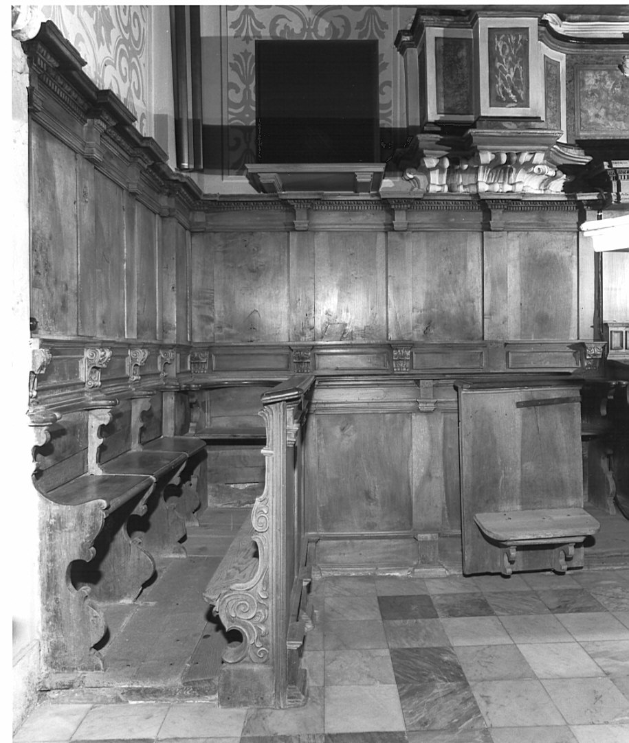 stalli del coro - ambito valtellinese (sec. XVIII)