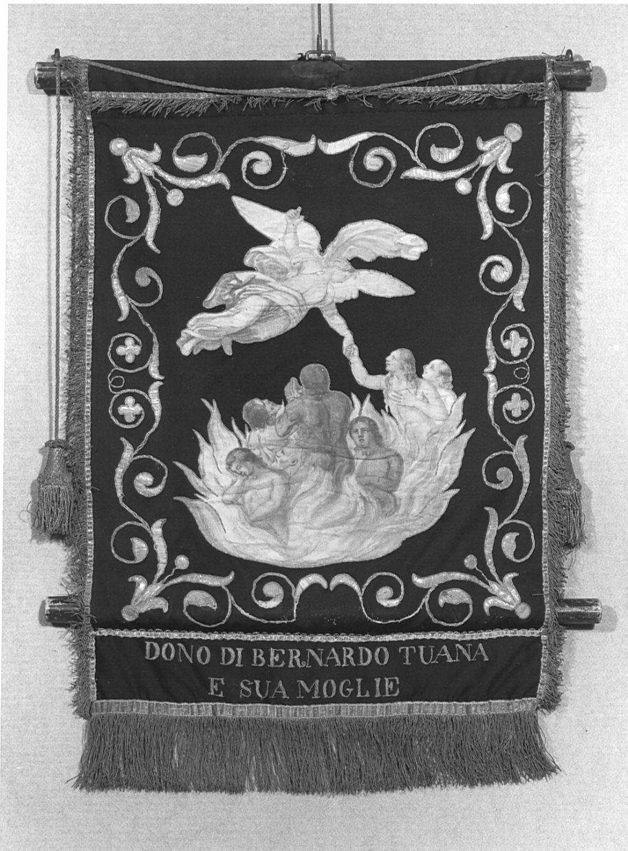 stendardo - manifattura lombarda (prima metà sec. XIX)