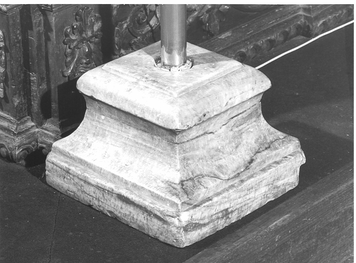 base per il cero pasquale - ambito lombardo (sec. XIX)