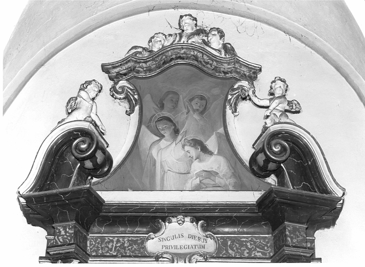 angeli in preghiera (dipinto) - ambito lombardo (prima metà sec. XX)