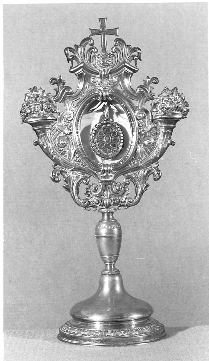 reliquiario - a ostensorio - ambito lombardo (secc. XVIII/ XIX)