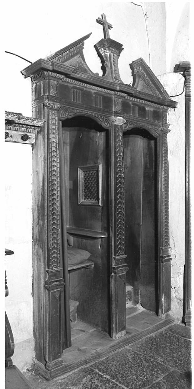 confessionale - ambito lombardo (sec. XVII)