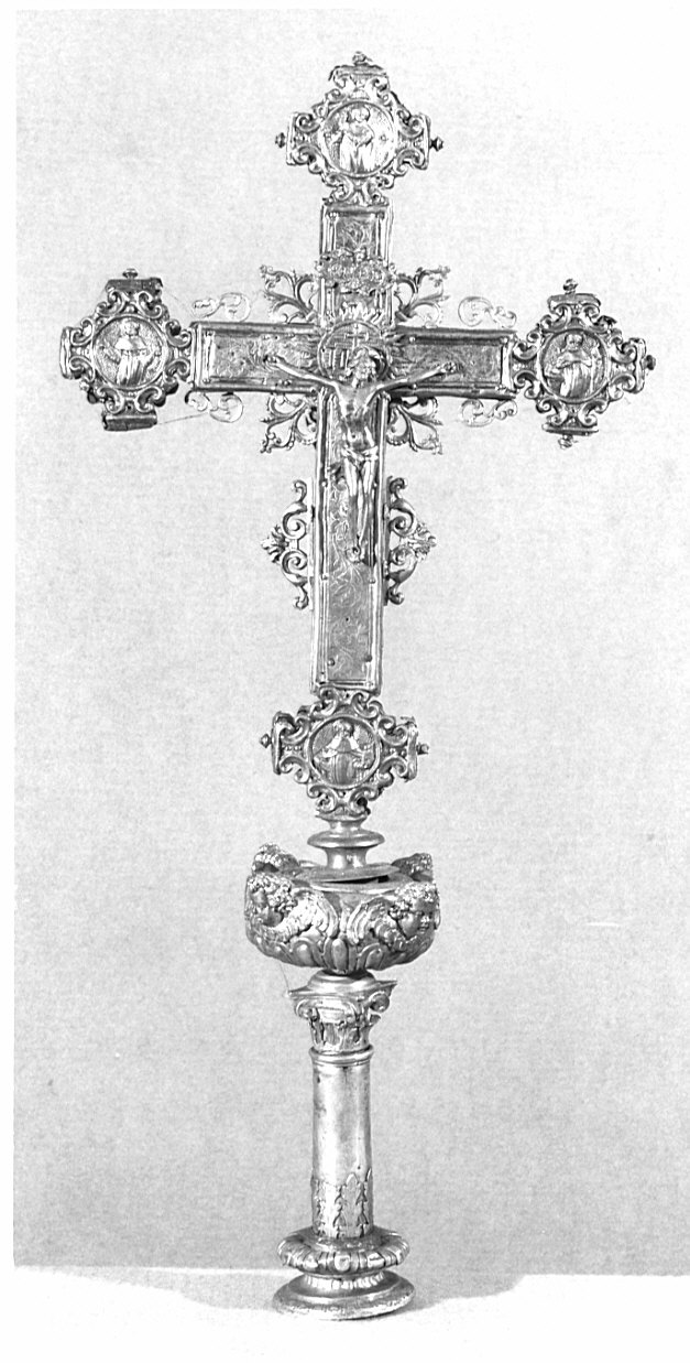 croce processionale - bottega lombarda (seconda metà sec. XVII)