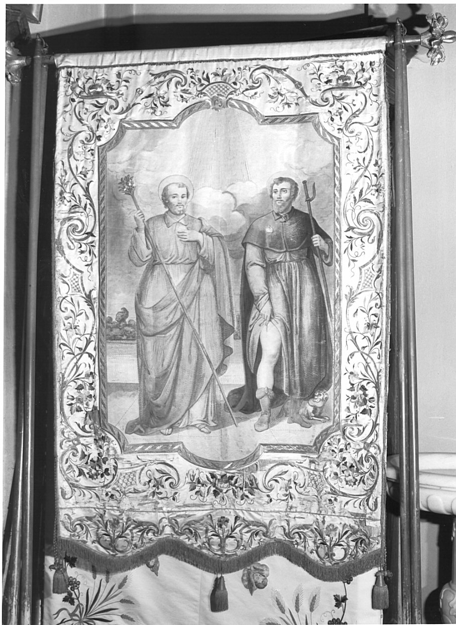 stendardo processionale - manifattura lombarda (prima metà sec. XIX)