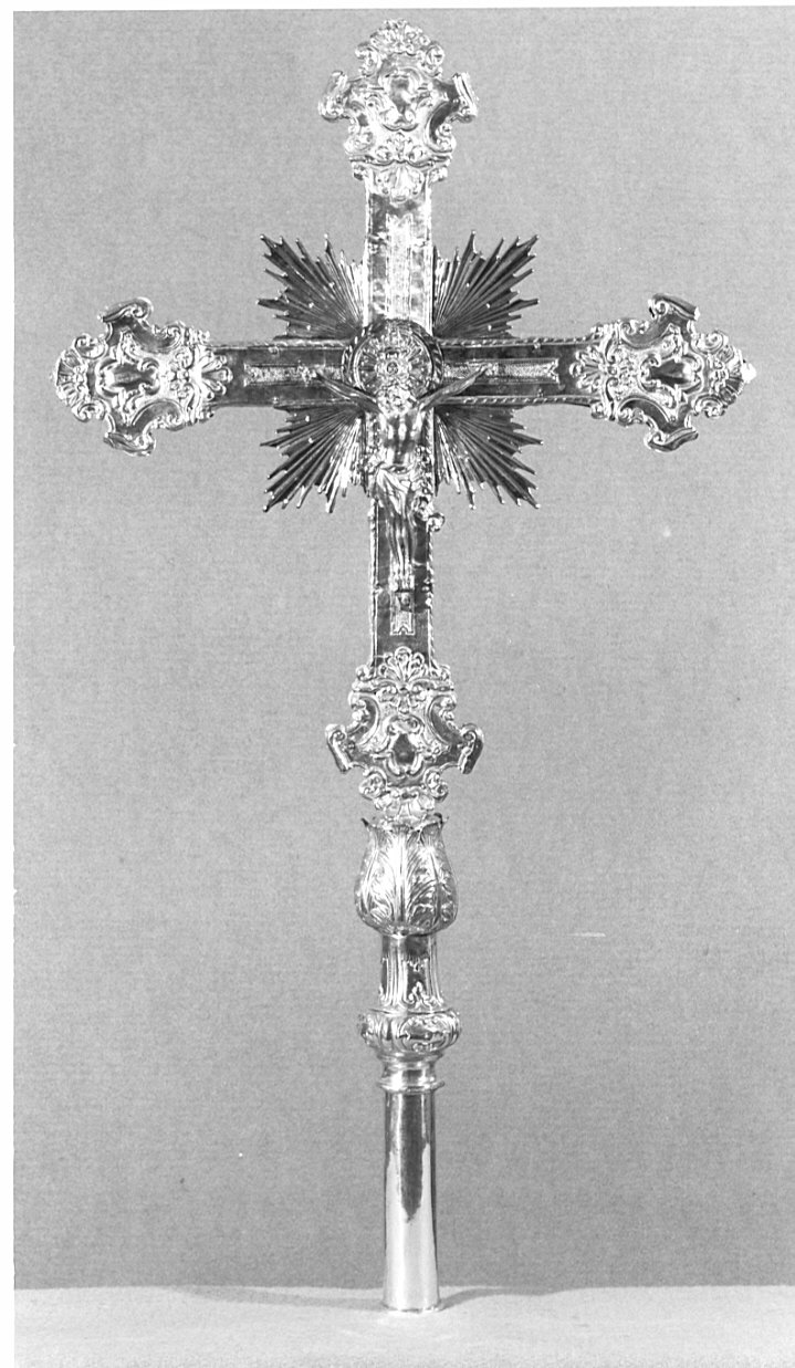 croce processionale - bottega lombarda (secc. XVIII/ XIX)
