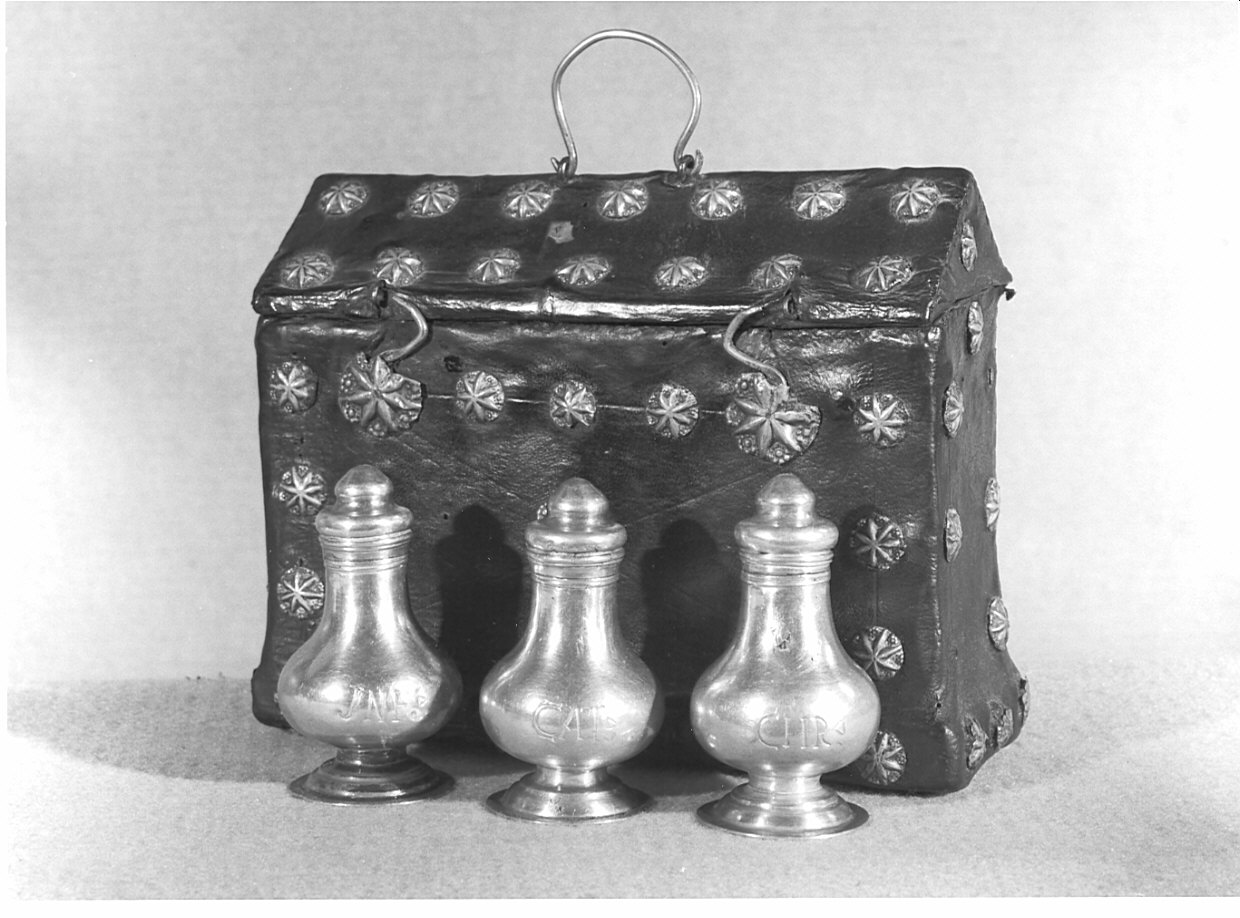 custodia - di vasetti per oli santi - bottega lombarda (sec. XIX)