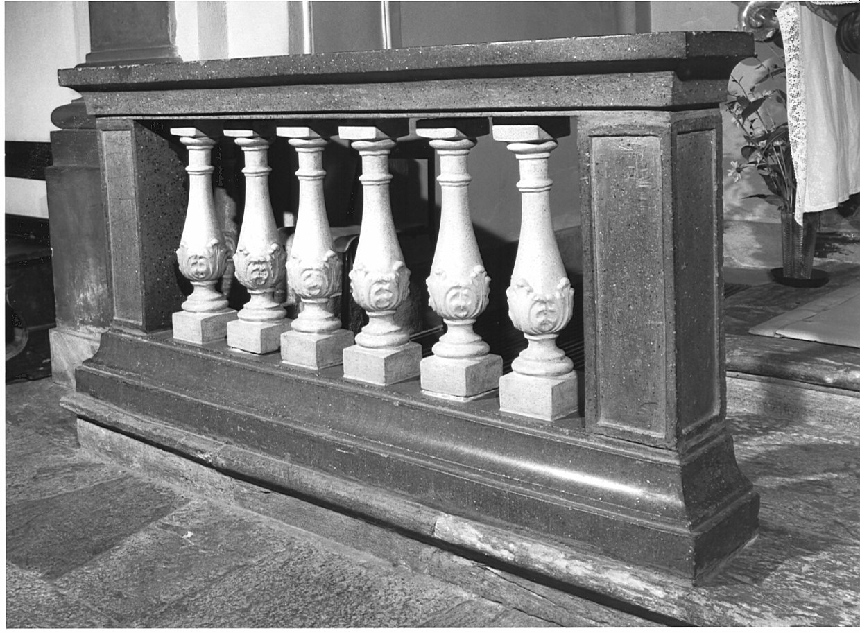 balaustrata, opera isolata - bottega lombarda (fine/inizio secc. XIX/ XX)