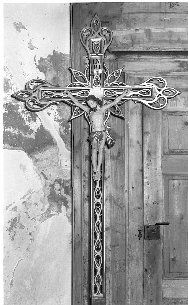 croce processionale, opera isolata - bottega lombarda (prima metà sec. XIX)